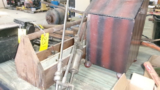 CARPENTERS TOOL TOTE, TRASH CAN, BEER KEG TAPING PARTS