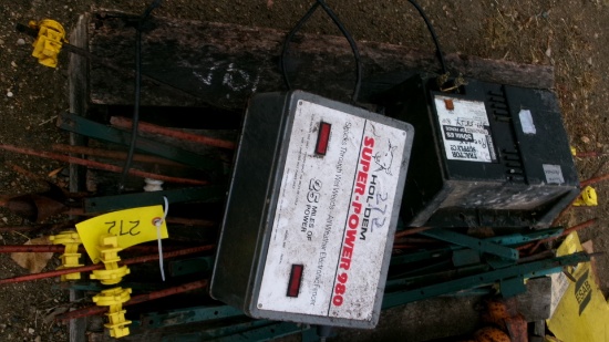 2-ELECTRIC FENCERS, MISC. SMALL POSTS