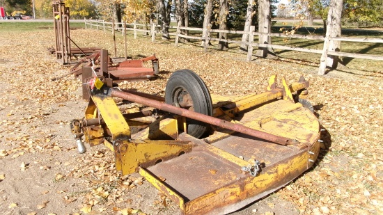 7' FMC SIDE WINDER 3 PT. ROTARY MOWER, rebuilt, new blades, ph. 686-6269