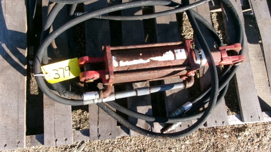 4" x 8" HYD. CYLINDER w / hoses