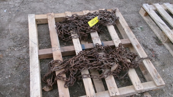 SET OF 10 X 28" TRACTOR CHAINS