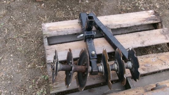 18" ATV SINGLE DISK, receiver hitch mount