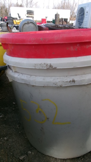 3-21" DIAMETER  X 17" DEEP PLASTIC FEED TUBS