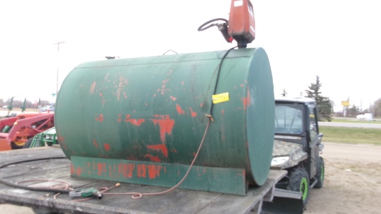 500 GALLON DIESEL TANK (25  gallons in tank) w/ 110 v pump