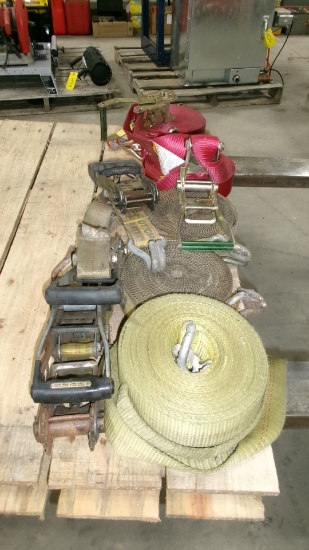 PALLET OF 50', 40' & 37' 2" RACHET STRAPS