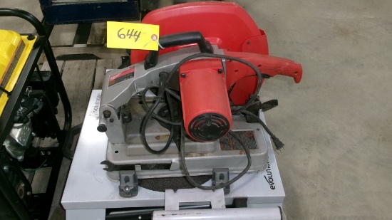 14" MILWAUKEE CHOP SAW & EVOLUTION CHOP SAW STAND