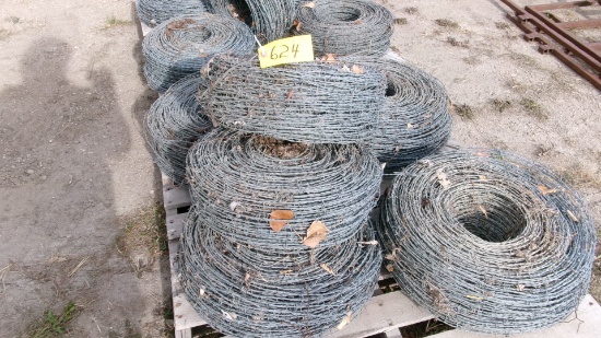 PALLET OF BARBED WIRE