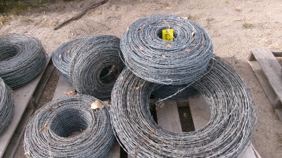 PALLET OF BARBED WIRE