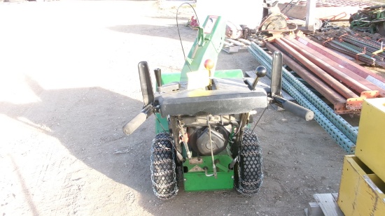 JOHN DEERE TRS 27 SNOWBLOWER, 110 V. elec. Start