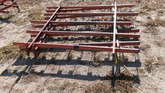 2- 6 1/2' MELROE 5 BAR SPRING TOOTH HARROWS