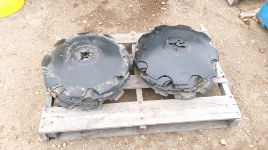 44- 18" NOTCHED UNUSED DISK BLADES, bid price x 44