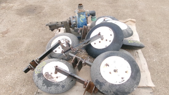 TRUCK BOX EXTENSION , 8- GUAGE/ GUIDE WHEELS, FS  FOAM MARKER TANK & PUMP, 2" HYD. WATER PUMP, +