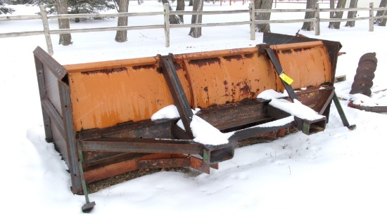 9' HMDE SNOW PUSHER w/ PALLET FORK MOUNTS