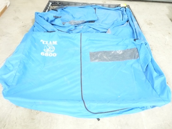 6' X 8' 8 HOLE CLAM FOLD OUT FISH HOUSE