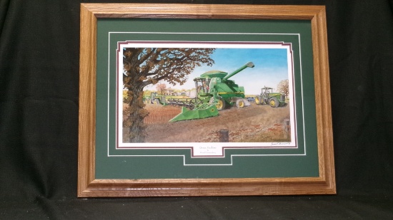 "GREEN MACHINES" signed print by Russell Sonnenberg
