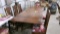 DINING ROOM TABLE w/ 6 chairs (1- cap.) , END LEAVES & matching SIDEBOARD