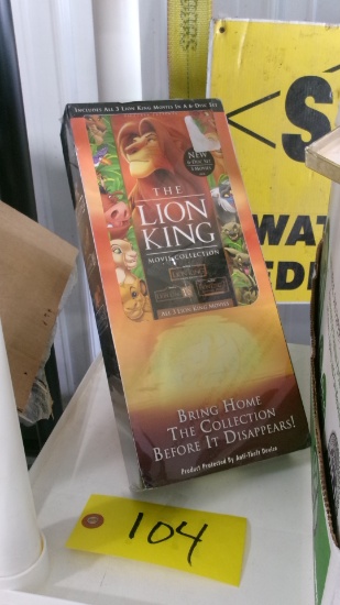 UNOPENED LION KING DVD MOVIE COLLECTION