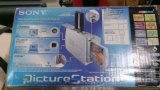 SONY PICTURE  STATION, unused, FUJI FUN PIX DIGITAL CAMERA, POLOROID CAMERA, APEX DVD