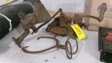 BLACK HAWK CO. CORN SHELLER, Clarksville, Tenn., SMALL ICE TONGS, HAND GRINDER, Arcade Mfg. Co.+