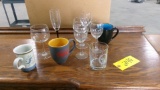WINE GLASSES & CUPS (some w / advertising)