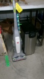 HOOVER FLOORMATIC DELUX VAC,& GARBAGE CONTAINER