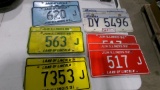 5 SETS OF 90'S ILLINOIS LICENSE PLATES