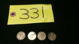 4- 5 CENT TRADE TOKENS:  GREEN LANTERN CAFÉ, FOURNIER BROS., , AL'S PLACE ( RED LAKE FALLS) &