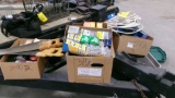 SEVERAL ROLLS OF ELEC. WIRE, NAILS, SCREWS & ELEC. PARTS