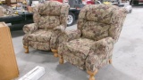 2-FLORAL RECLINERS, nice