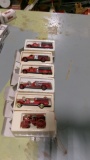 FIRE TRUCKS:  HORSE DRAWN PUMPER, 1919 PIRSCH, 1924 BUFFALO, 2-1939 WARD LAFRANCE, 1954 AHRENS-FOX