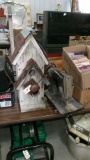 RUSTIC BIRD HOUSE & SINGER SEWING MACHINE,(no cabinet]