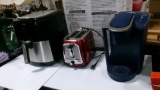 OSTER 2 SLICE TOASTER, KEURIG COFFEE MAKER, OREEK UP RIGHT VACUUM, & OSTER AIR FRYER
