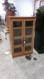 GLASS DOORED CABINET ( 29 3/4