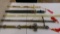 4- DECORATIVE WALL HANGAR SWORDS w / sheathes