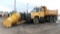 1997 FORD TWIN SCREW GRAVEL/ SNOW PLOW TRUCK, Cat 3406, Eaton Fuller 13 spd., 10K frt. axle,