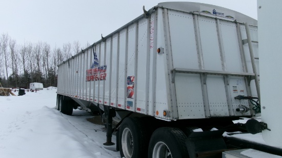 2017 MERRIT 42' GRAIN HOPPER, ag. Hoppers, air ride, 66" sides, manual roll tarp,  11R x 24.5"