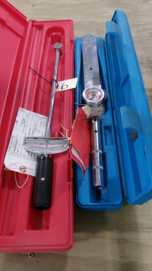 175" DIAL TORQUE WRENCH & 150 # TORQUE WRENCH
