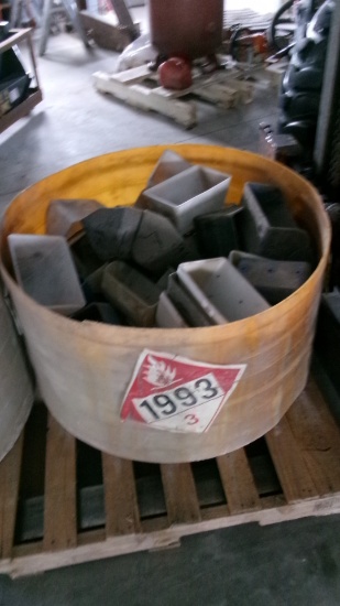 TUB OF 10" & 8" PLASTIC GRAIN LEG BUCKETS