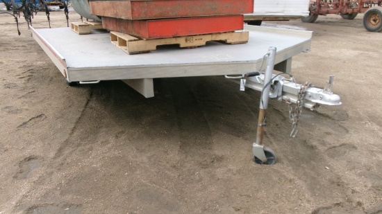 8' X 12' FLOE  ALUMINUM SNOWMOBILE TRAILER, perm. license