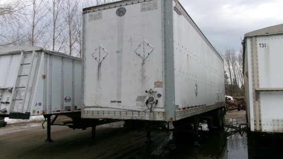 36' GREAT DANE DRY VAN w/ 3 1500 GAL POLY TANKS, 35 GAL. MIXING CONE, & 2" Honda water pump,