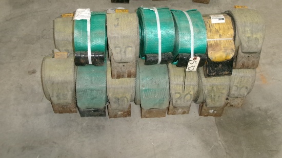 20-30' 4" WINCH STRAPS & 20 STRAP PROTECTORS