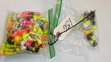 BAG OF MULTI COLOR / SIZE / & SHAPES FISHING JIGS (150 +)