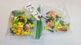 BAG OF MULTI COLOR / SIZE / & SHAPES FISHING JIGS (150 +)