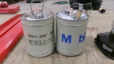 2-VINTAGE MOBIL 5 GALLON OIL CANS