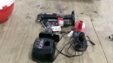 19.2 V.  CRAFTSMAN CORDLESS ANGLE & STANDARD DRILLS, 2 BATTERIES, & 2 CHARGERS-OK