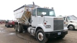 1989 GMC 16 TON TENDER TRUCK, 855 Cummins, 9 spd., elec. Tarp, poly lined box, new starter,