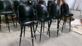 4-BLACK MATCHING BAR STOOLS