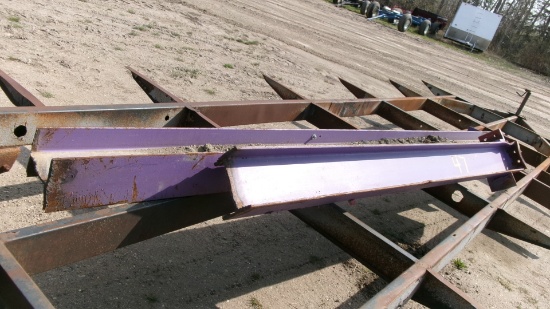 2- I BEAMS: 100" & 140" X 6 1/2" wide, 8" height,  3/8" thick