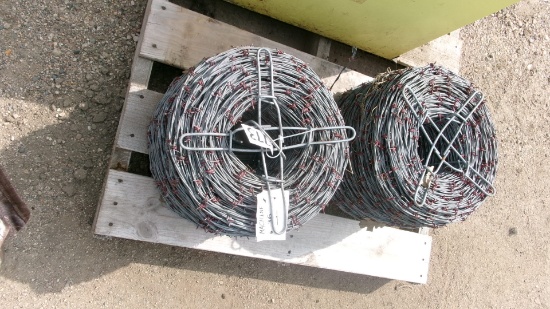 2-ROLLS OF RED BRAND 4 BARB  WIRE