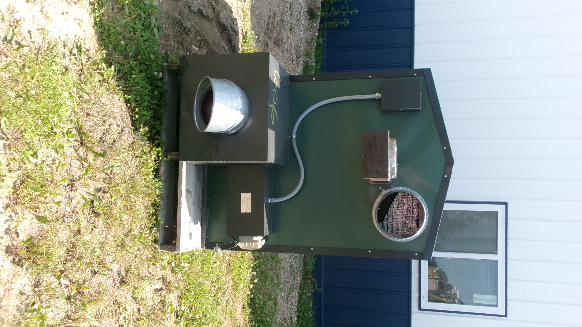 HOPSCO # 928 OUTDOOR FORCED AIR WOOD FURNACE, PH. | Proxibid